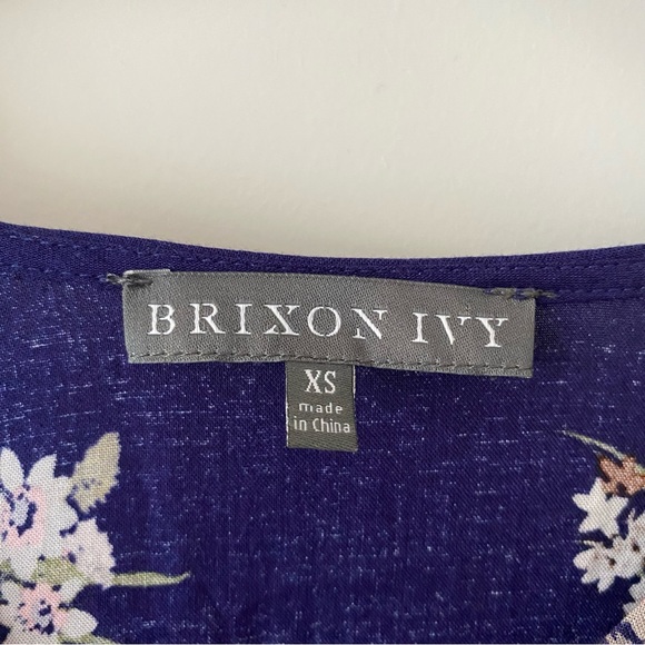 Brixon Ivy Floral Janella Romper, XS, Blue Floral - Picture 5 of 10